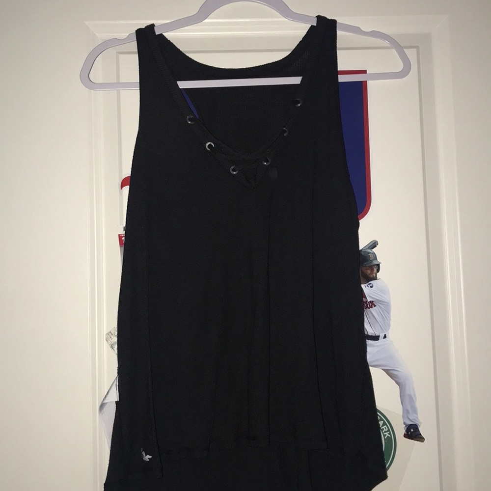 lace up tank top